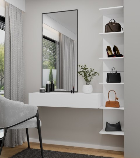 Wisząca toaletka TOA-1609-BIEL-MAT