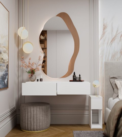 Wisząca toaletka TOA-1609-BIEL-MAT