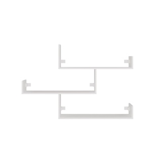 Białe półki na ścianę POL-1108-BIEL-MAT