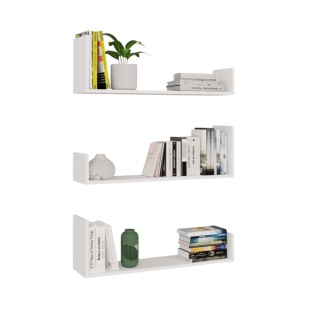 Białe półki na ścianę POL-1108-BIEL-MAT