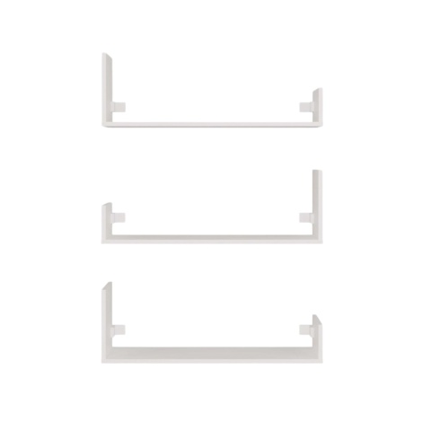 Białe półki na ścianę POL-1108-BIEL-MAT