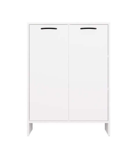 Komoda łazienkowa z koszem na pranie LAZ-1331-BIEL-MAT