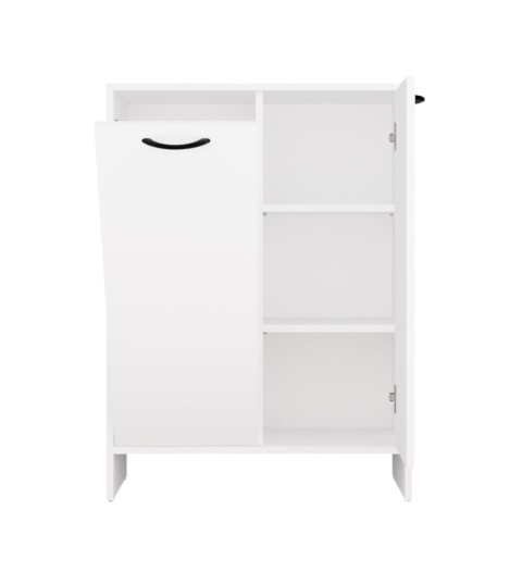 Komoda łazienkowa z koszem na pranie LAZ-1331-BIEL-MAT