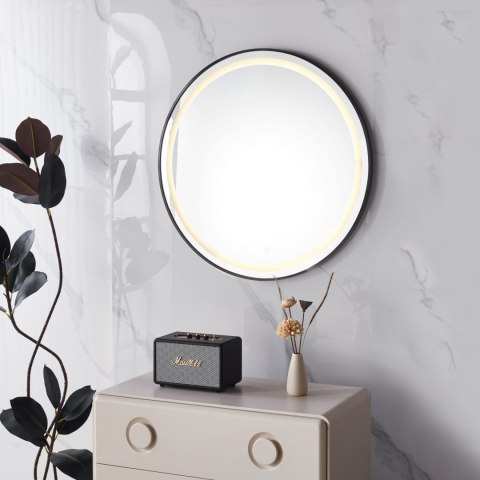Lustro led okrągłe 80 cm LUS-2003-CZERN-80-LED