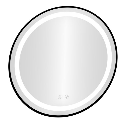 Lustro led okrągłe 80 cm LUS-2003-CZERN-80-LED