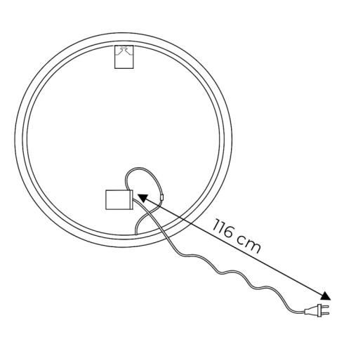 Lustro led 80 cm LUS-2002-80-LED