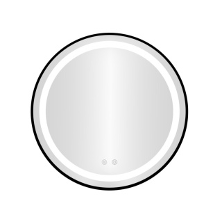 Lustro led okrągłe 80 cm LUS-2003-CZERN-80-LED