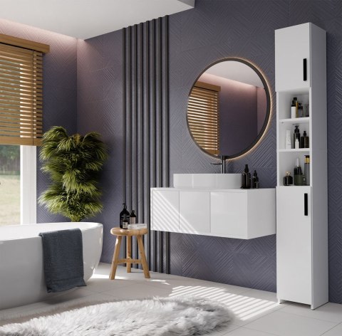 Słupek łazienkowy 25 cm LAZ-1338-BIEL-MAT