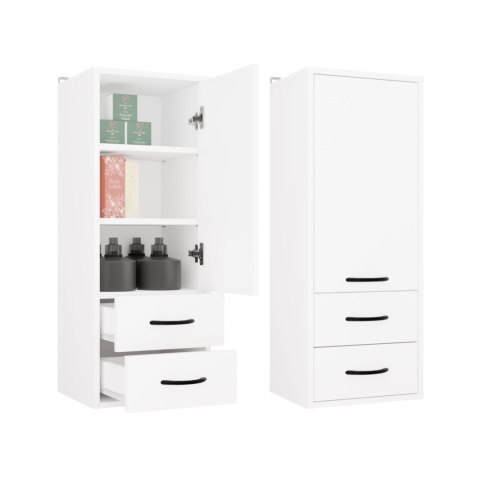 Szafka łazienkowa wisząca biała LAZ-1334-BIEL-MAT