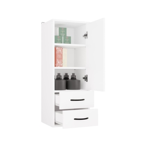 Szafka łazienkowa wisząca biała LAZ-1334-BIEL-MAT