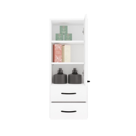 Szafka łazienkowa wisząca biała LAZ-1334-BIEL-MAT