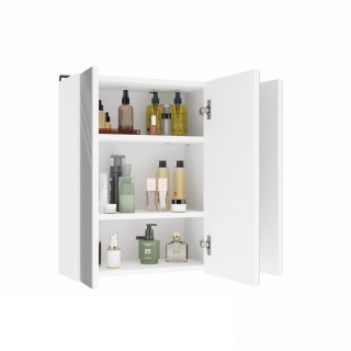 Szafka łazienkowa wisząca z lustrami LAZ-1336-BIEL