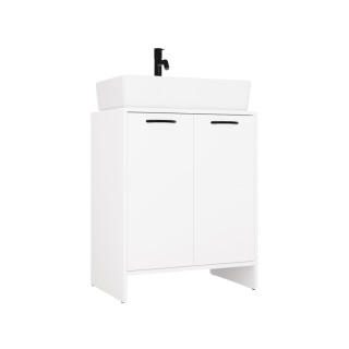 Szafka pod umywalkę nablatową 60 stojąca LAZ-1332-BIEL-MAT