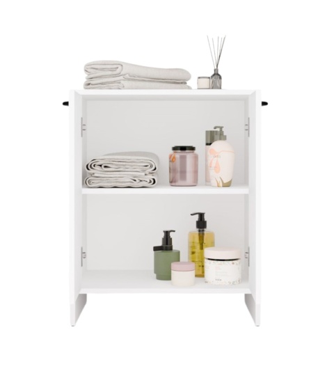 Szafka pod umywalkę nablatową 60 stojąca LAZ-1332-BIEL-MAT