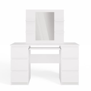 Toaletka z biurkiem TOA-1610-BIEL-MAT