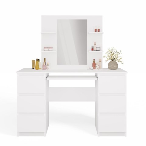 Toaletka z biurkiem TOA-1610-BIEL-MAT