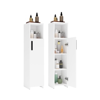 Wąski słupek łazienkowy 25 cm LAZ-1337-BIEL-MAT