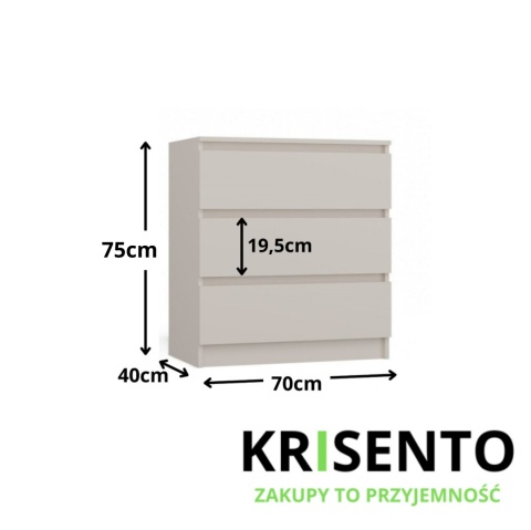 Komoda beżowa KOM-901-KASZ