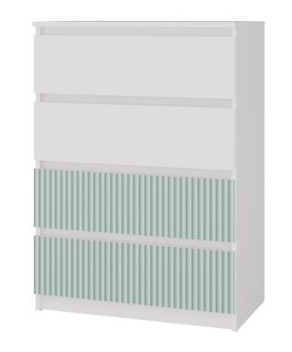 Komoda do pokoju dziecięcego KOM-902-BIEL-MIET