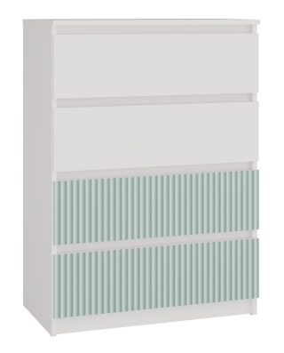 Komoda do pokoju dziecięcego KOM-902-BIEL-MIET