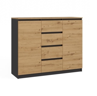 Komoda młodzieżowa 120cm KOM-913-ANT-ART-BA