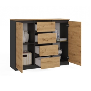 Komoda młodzieżowa 120cm KOM-913-ANT-ART-BA