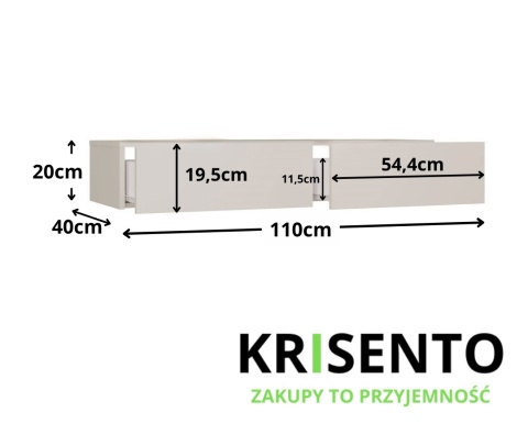 Konsola toaletka wisząca TOA-1609-KASZ