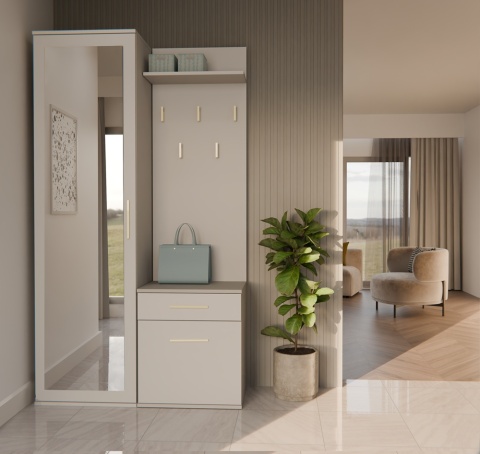 Nowoczesna garderoba do przedpokoju kaszmir GAR-104-KASZ