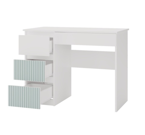 Nowoczesne biurko dla dziecka BIUR-706-BIEL-MIET-L