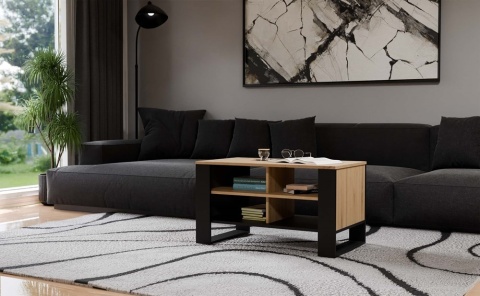 Stolik kawowy lamele STOL-830-ART-CZERN-LAM