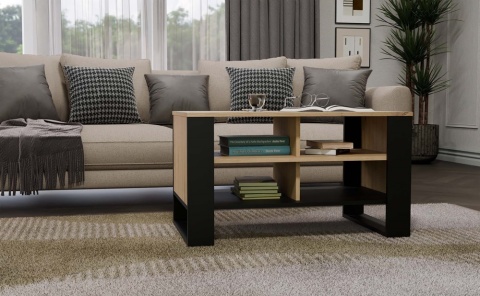 Stolik kawowy lamele STOL-830-ART-CZERN-LAM