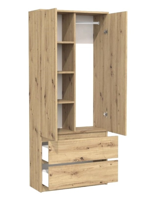 Szafa z półkami i szufladami 90cm SZAF-1008-ART