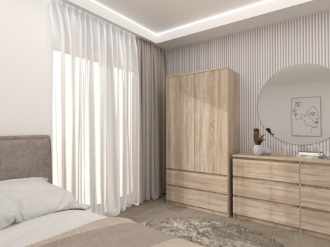 Szafa z szufladami i półkami 90cm SZAF-1008-SON