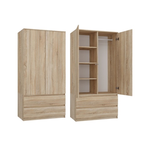 Szafa z szufladami i półkami 90cm SZAF-1008-SON