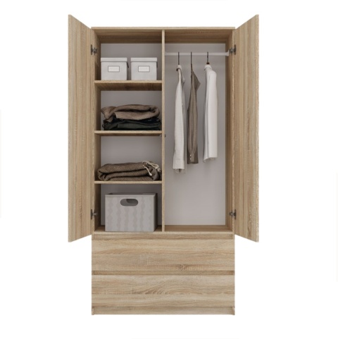 Szafa z szufladami i półkami 90cm SZAF-1008-SON