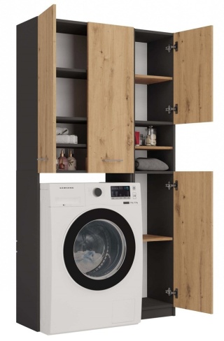 Zestaw mebli do małej łazienki LAZ-1308-ANT-ART