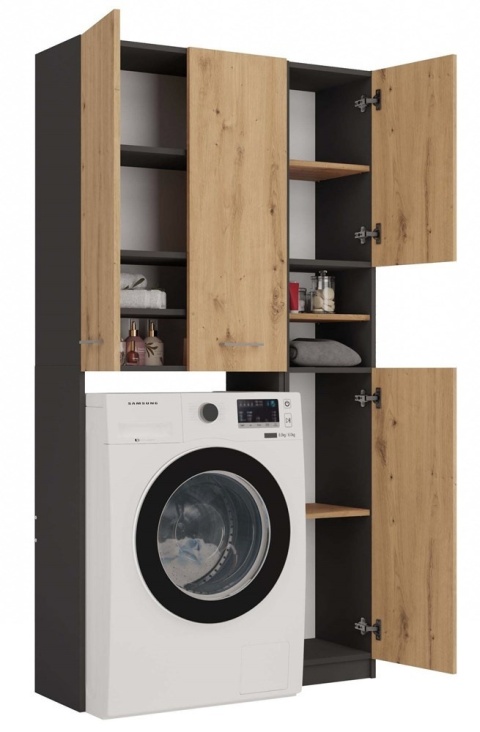 Zestaw mebli do małej łazienki LAZ-1308-ANT-ART