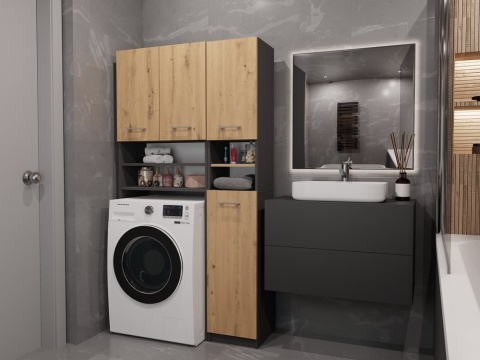 Zestaw szafek do łazienki LAZ-1307-ANT-ART