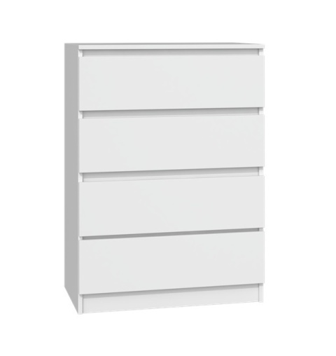 Biała komoda z szufladami KOM-902-BIEL-MAT