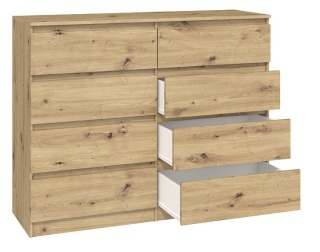 Komoda 120 cm dąb artisan KOM-907-ART