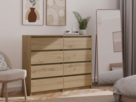 Komoda 120 cm dąb artisan KOM-907-ART