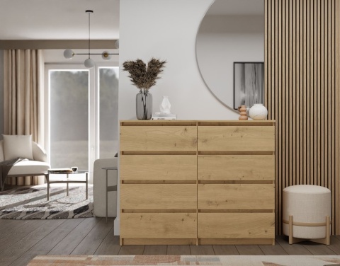 Komoda 120 cm dąb artisan KOM-907-ART