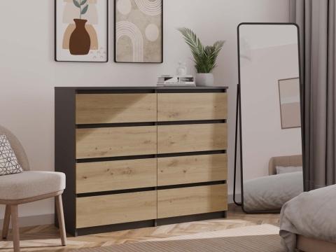 Komoda 120 cm szerokości KOM-907-ANT-ART