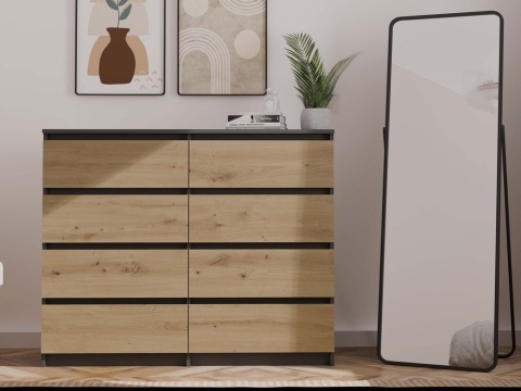 Komoda 120 cm szerokości KOM-907-ANT-ART