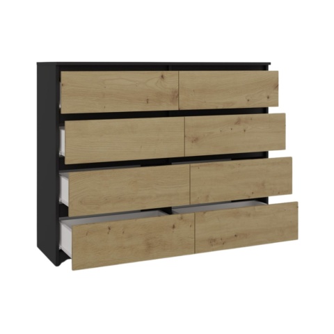 Komoda 120 cm szerokości KOM-907-ANT-ART