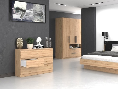 Komoda 30 cm głębokości dąb artisan KOM-904-ART