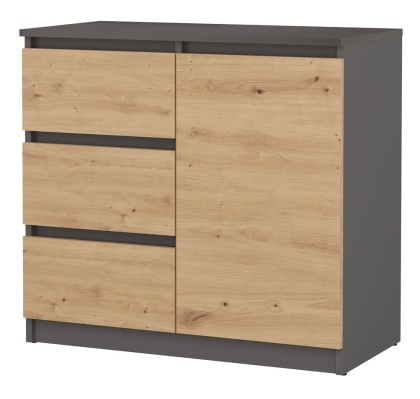 Komoda 80 cm szerokości KOM-910-ANT-ART