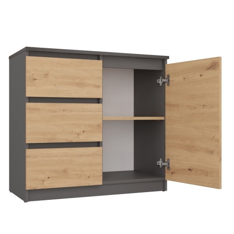 Komoda 80 cm szerokości KOM-910-ANT-ART