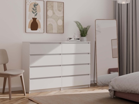 Komoda biała do salonu KOM-908-BIEL-MAT