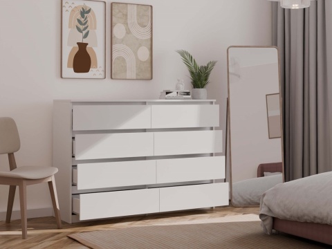 Komoda biała do salonu KOM-908-BIEL-MAT